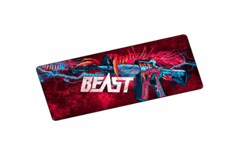 KINGMOX QS-04(QS-03)  - MOUSEPAD DE DISEÑO / 30CM X 80CM X 0.3CM / ANTI DESLIZANTE, COLORES VARIADOS